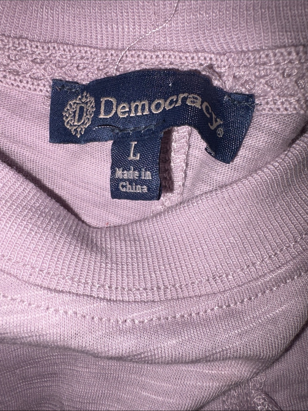Democracy Floral Embroidered Dolman Sleeve Knit Top Size L - Picture 3 of 11